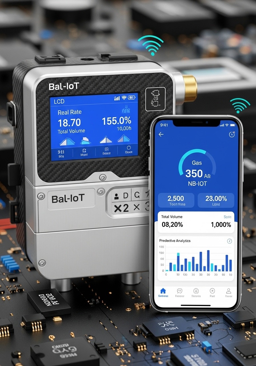 умный IoT газовый счетчик с NB-IoT модулем и мобильным приложением 2025 года Расположение: После раздела "NB-IoT технологии меняют правила игры