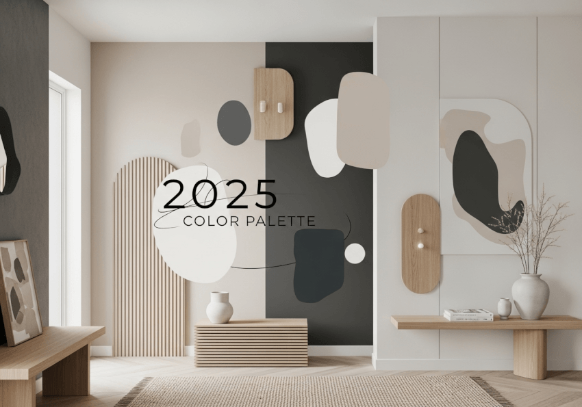 Цветовая палитра 2025: правило 70% светлого, 30% тёмного