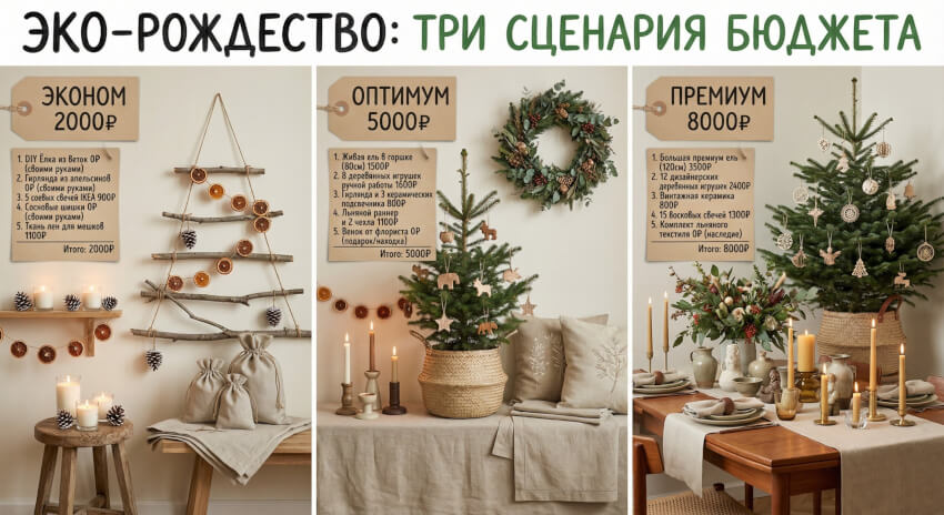 3 готовых сценария на разный бюджет