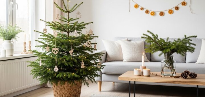 Scandinavian Eco Christmas Interior